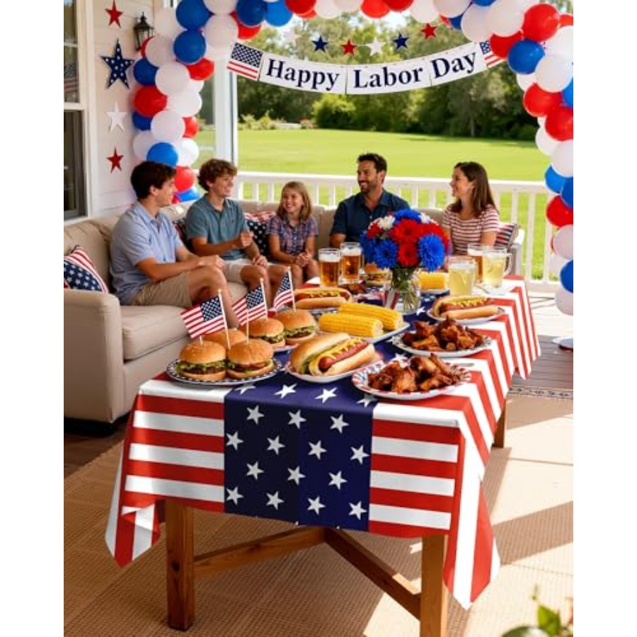 4th of July USA 250th Annivers - Table Cloth Disposable 리뷰 및 가격