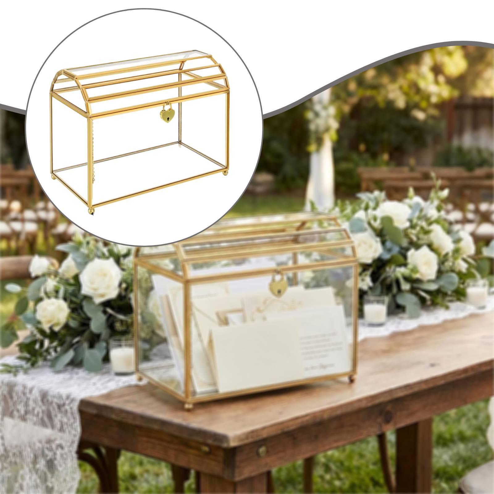 Glass Wedding Card Box Storage - Event Party Box 리뷰 및 가격
