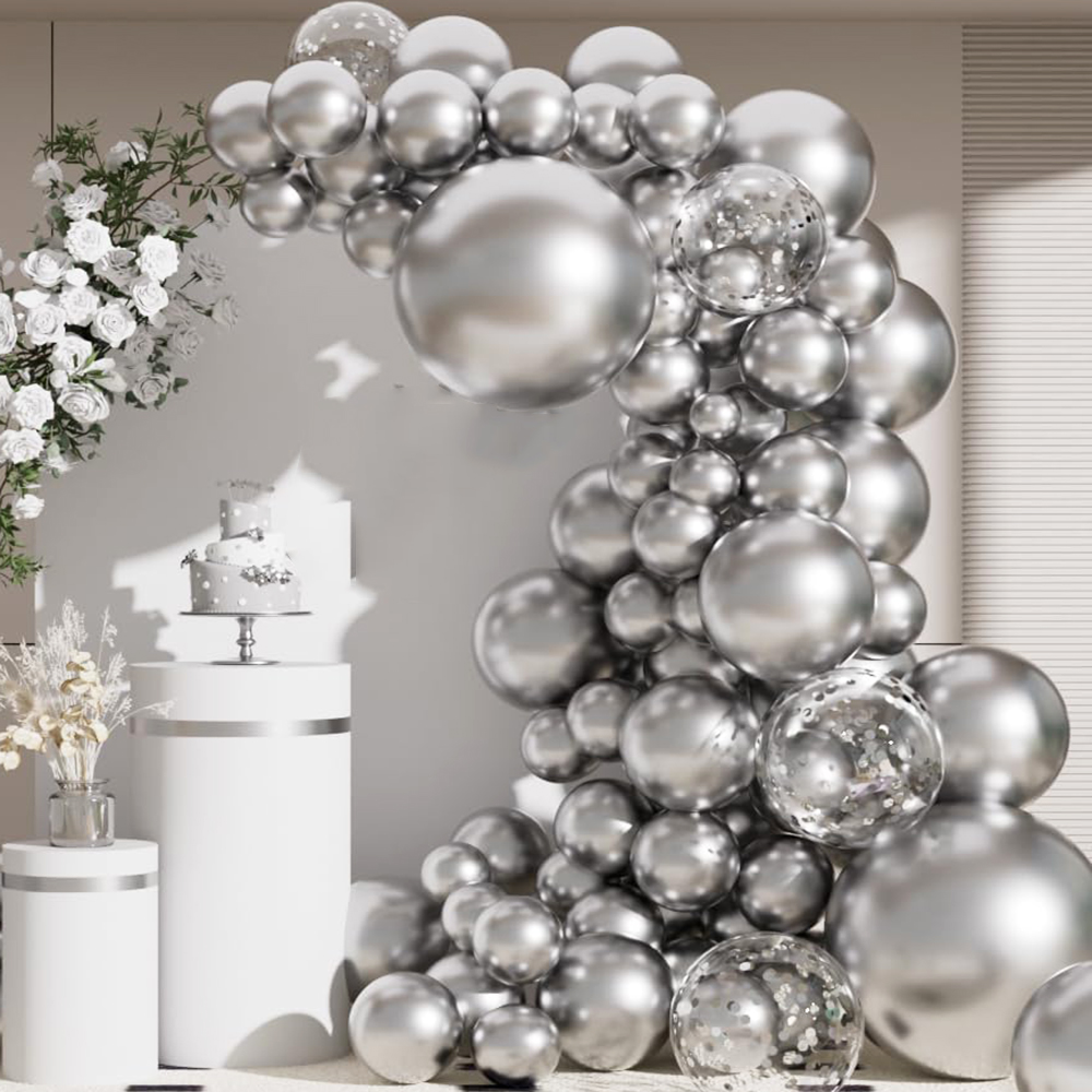 68Pcs Metallic Silver Balloons - Balloon Arch Kit 리뷰 및 가격