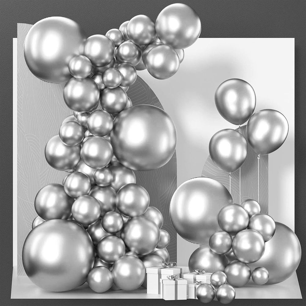 68Pcs Metallic Silver Balloons - Balloon Arch Kit 리뷰 및 가격