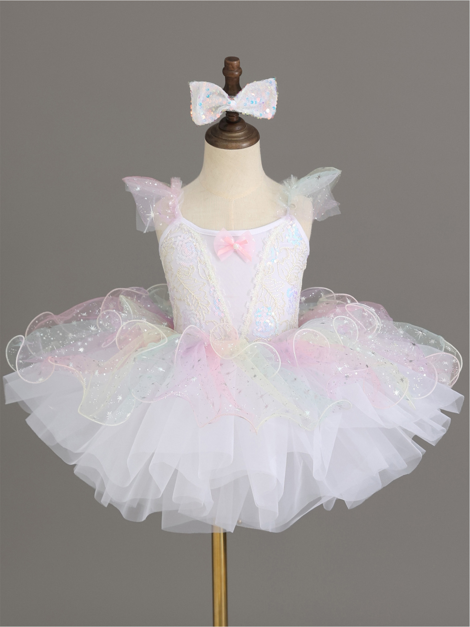 Kids Girls Ballet Dance Dress  - Glitter Tablecloth 리뷰 및 가격