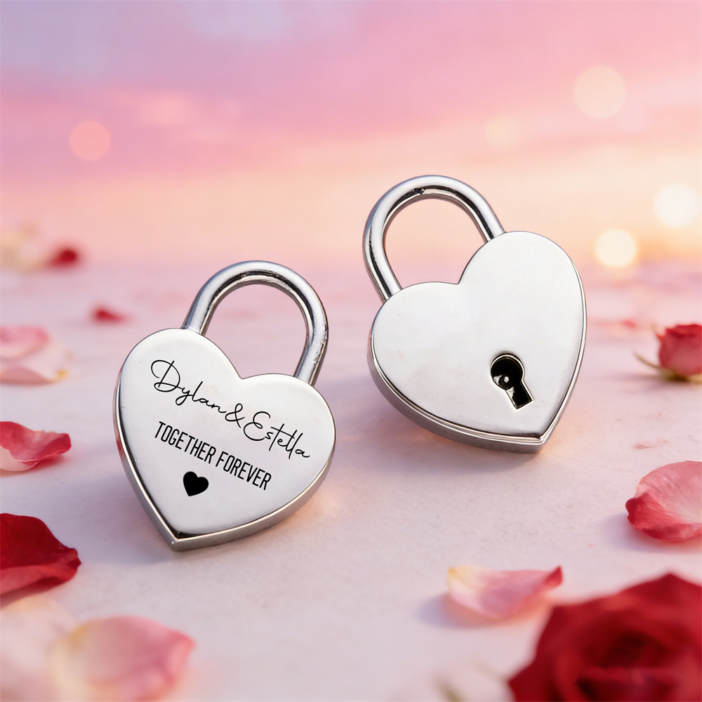 Custom Name Heart-Shaped Padlo - Eve Party 리뷰 및 가격