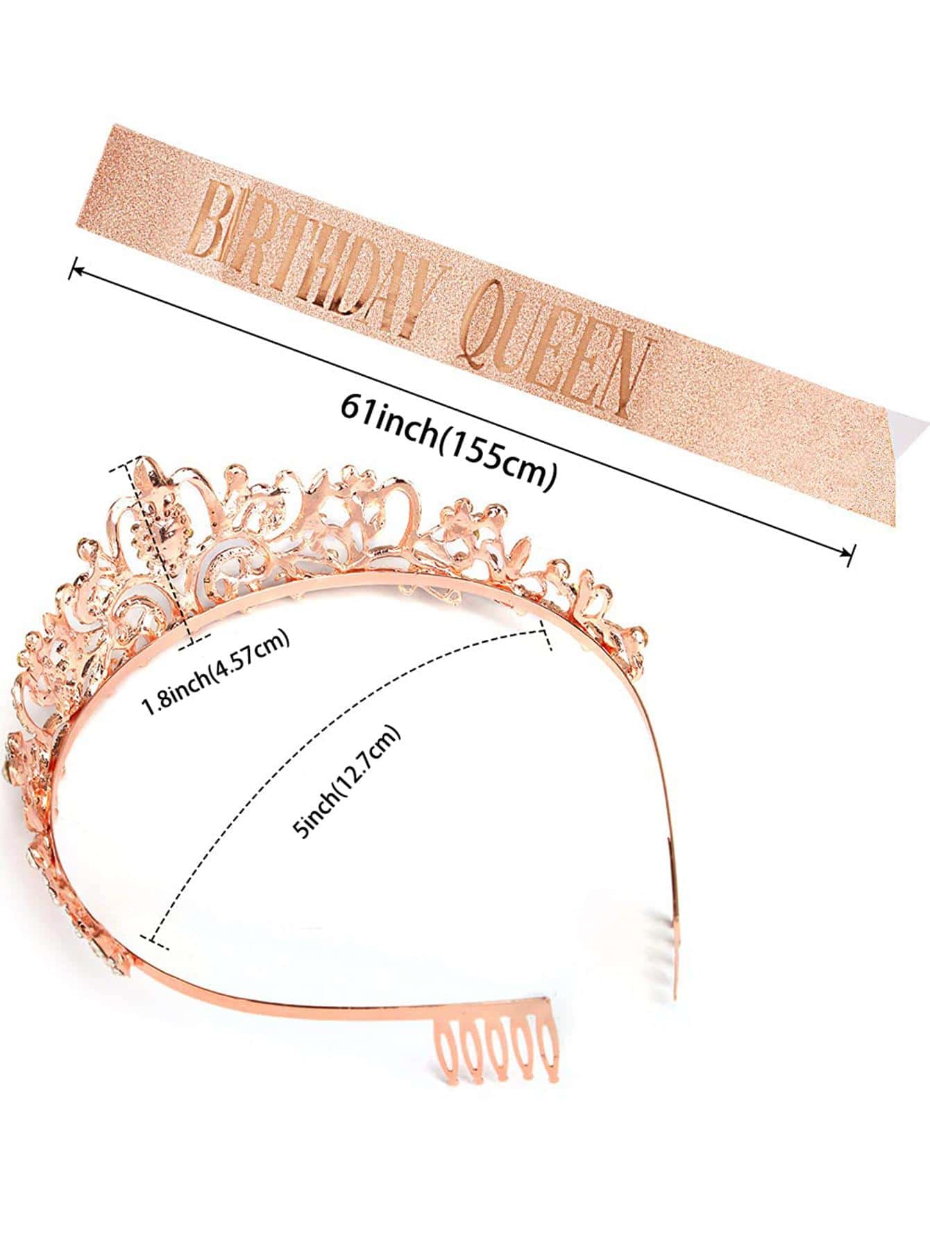 Bling Rhinestone Crystal Crown - Birthday Sash Glitter 리뷰 및 가격