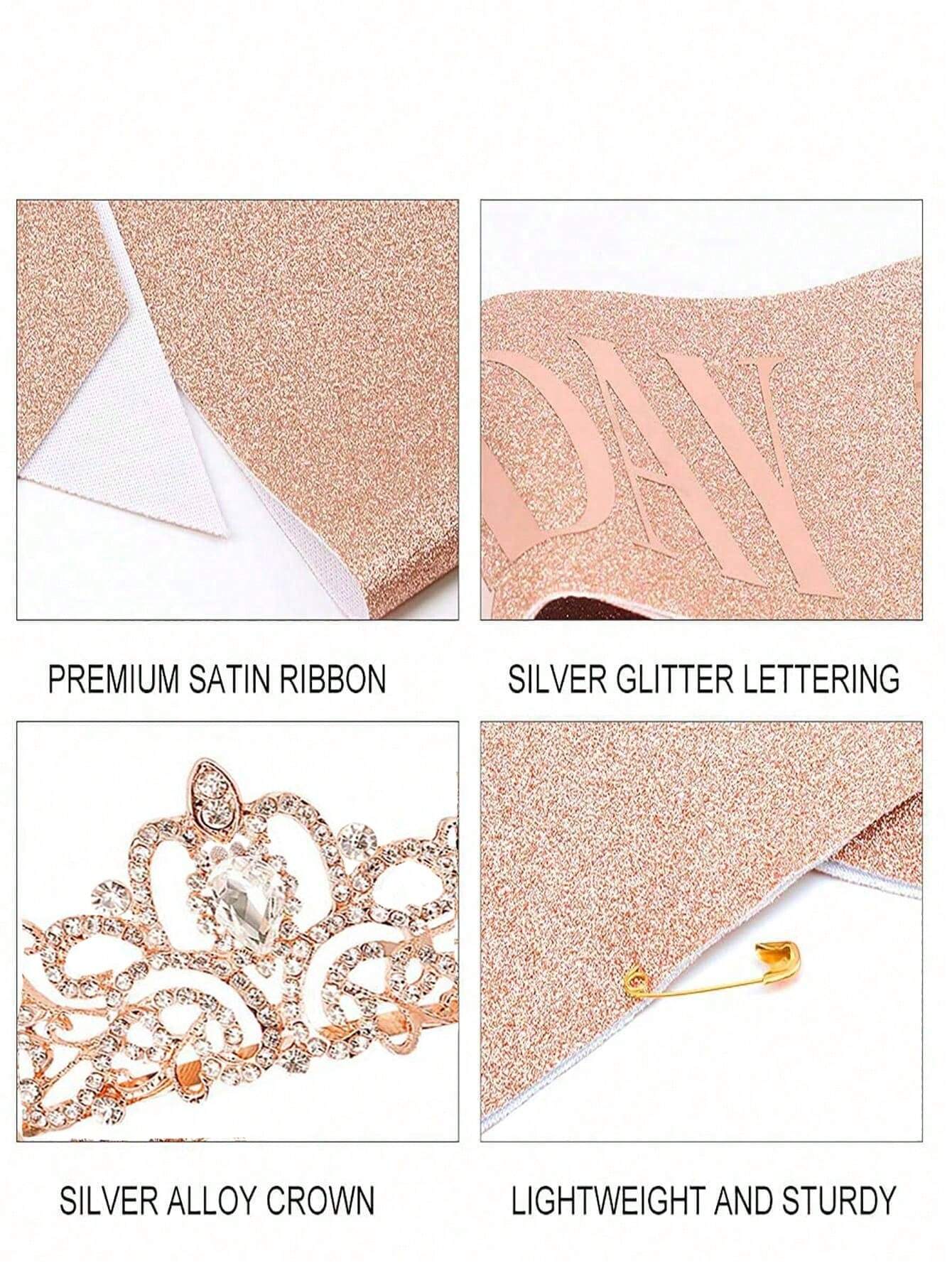 Bling Rhinestone Crystal Crown - Birthday Sash Glitter 리뷰 및 가격