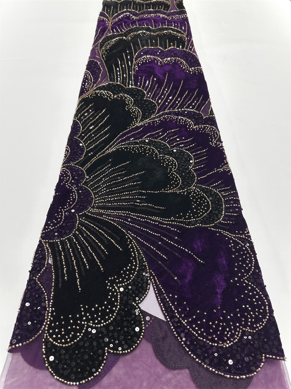 New African Velvet Lace Fabric - Glitter Tablecloth 리뷰 및 가격