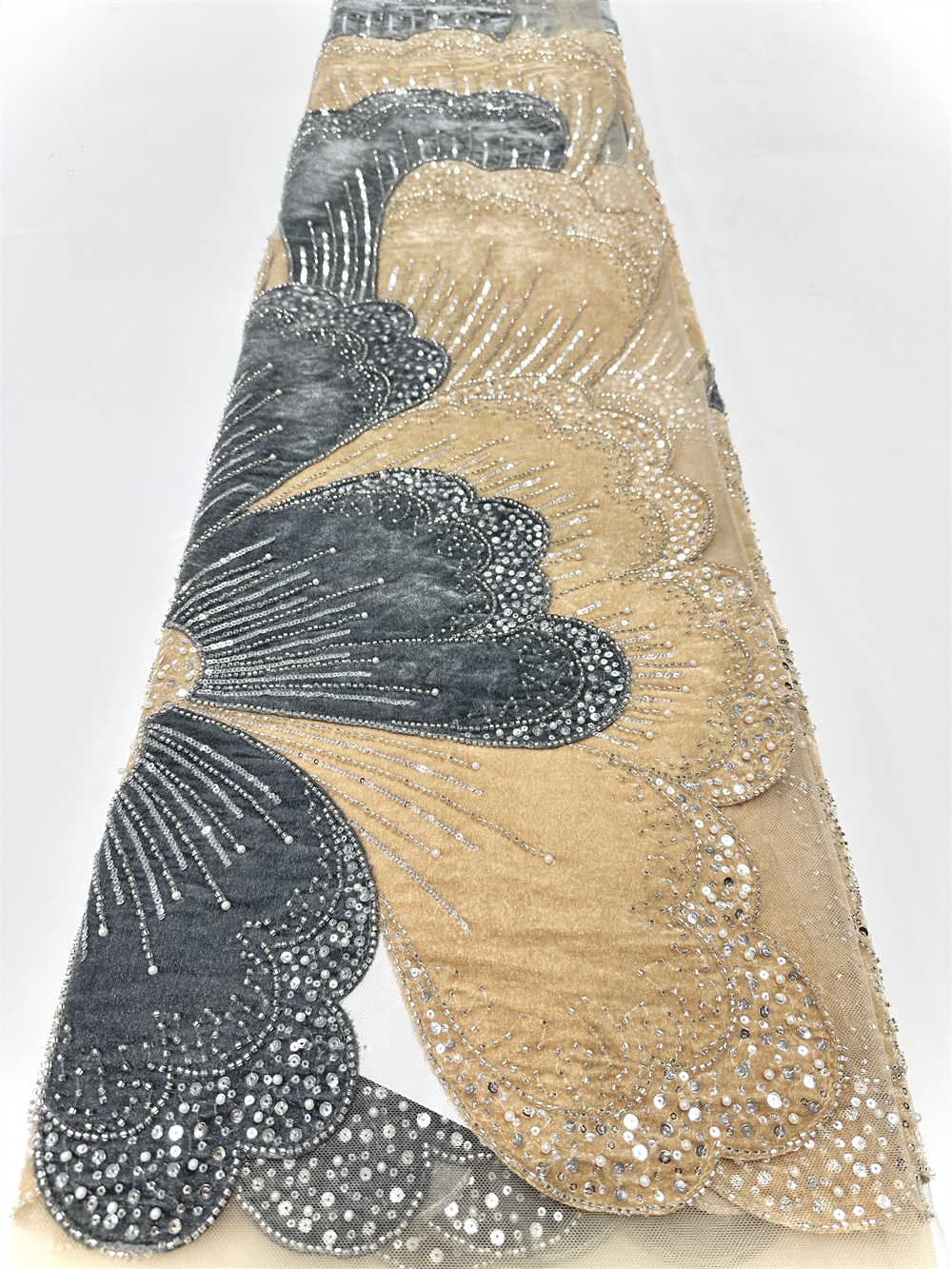 New African Velvet Lace Fabric - Glitter Tablecloth 리뷰 및 가격