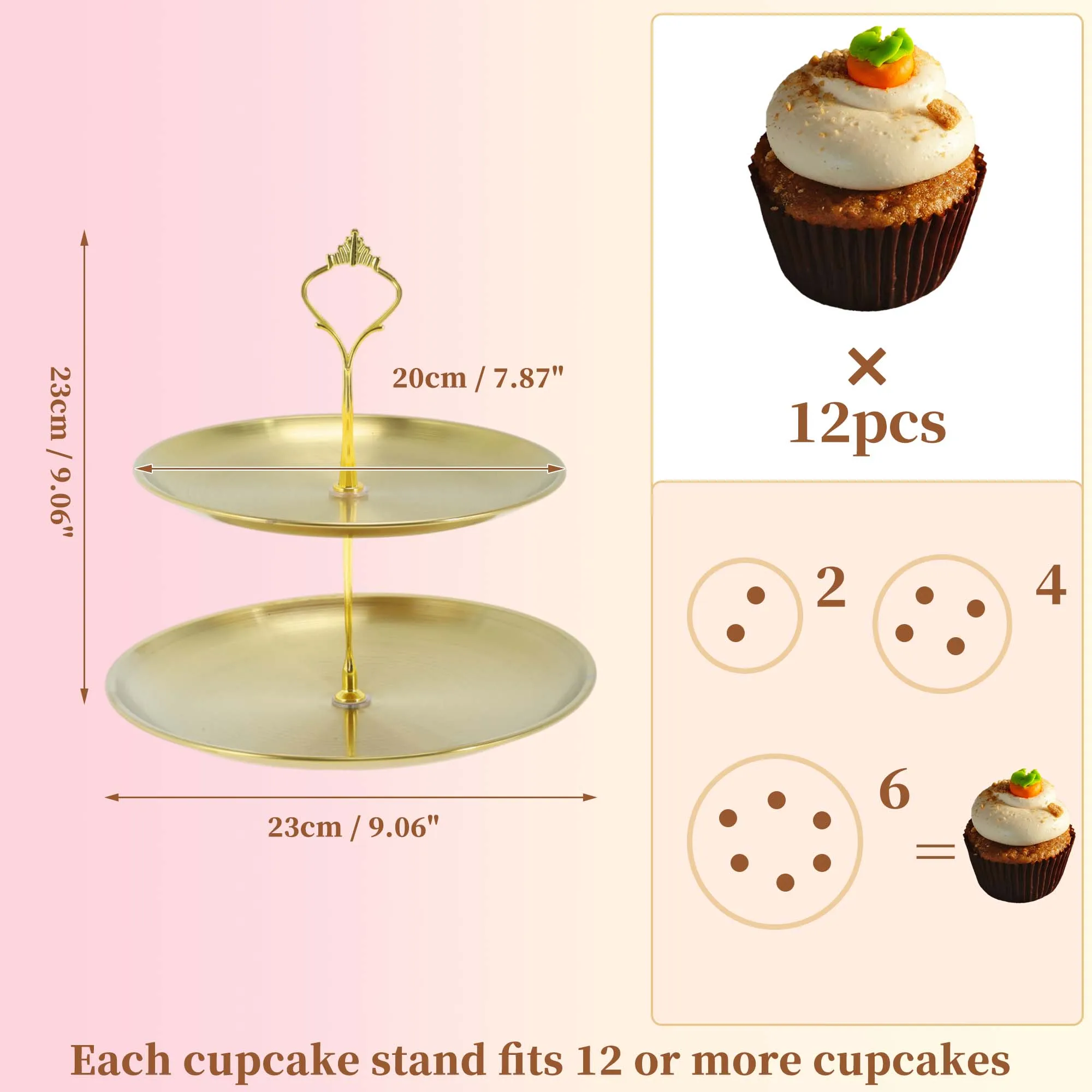 2 Tier Dessert Cupcake Stand H - Cupcake Stand Tier 리뷰 및 가격