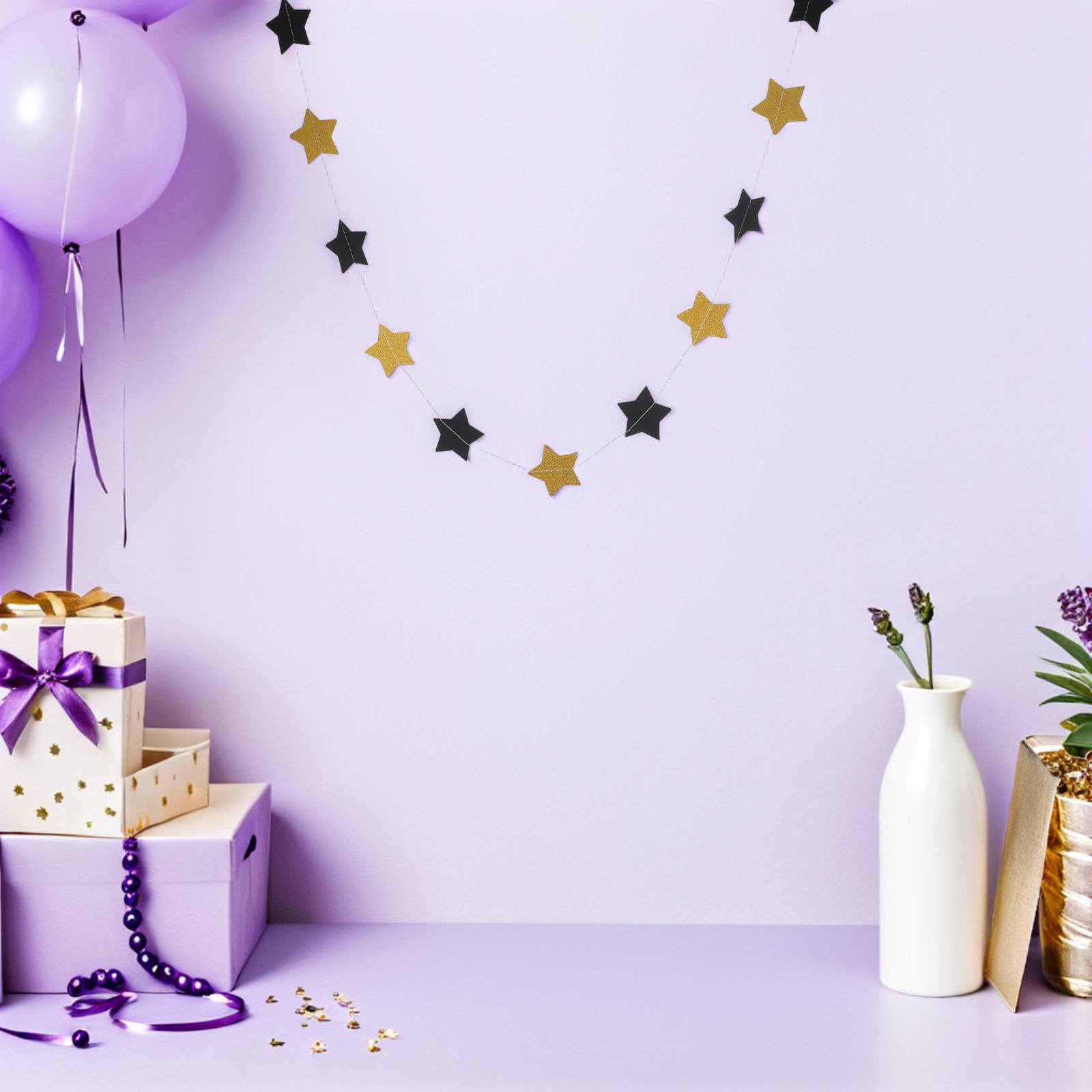 2Pcs Party Garland Gold Glitte - Party Banner Gold 리뷰 및 가격