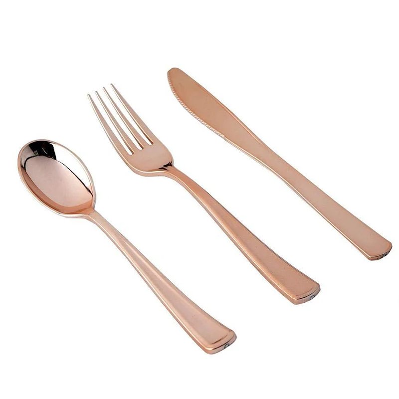 Rose Gold Party Tableware Kit  - Paper Straw Color 리뷰 및 가격