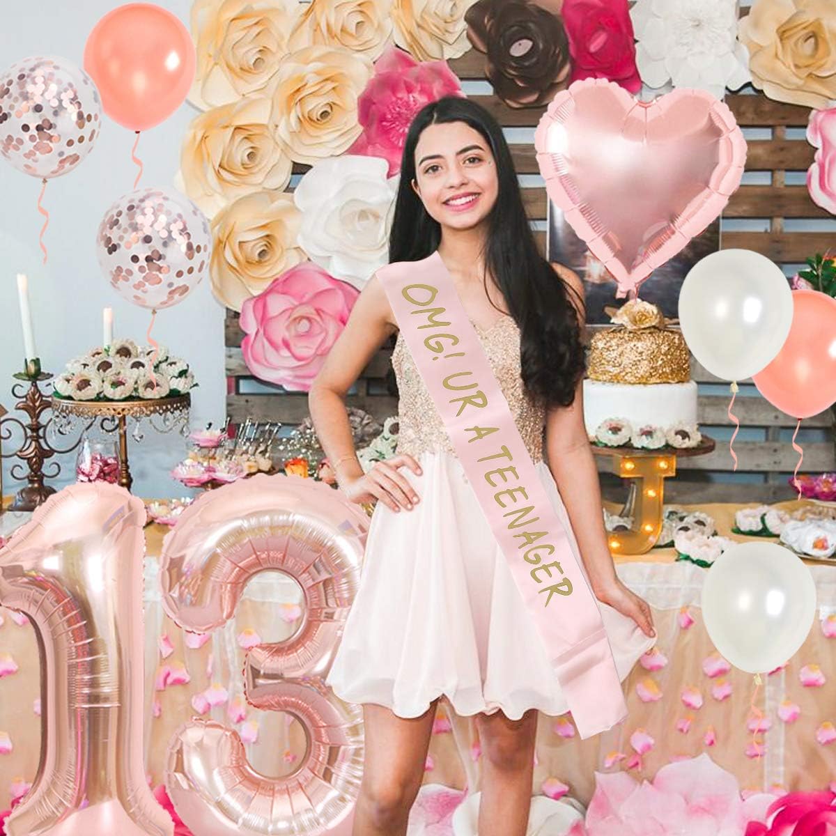 13th Birthday Party Decoration - Party Banner Gold 리뷰 및 가격