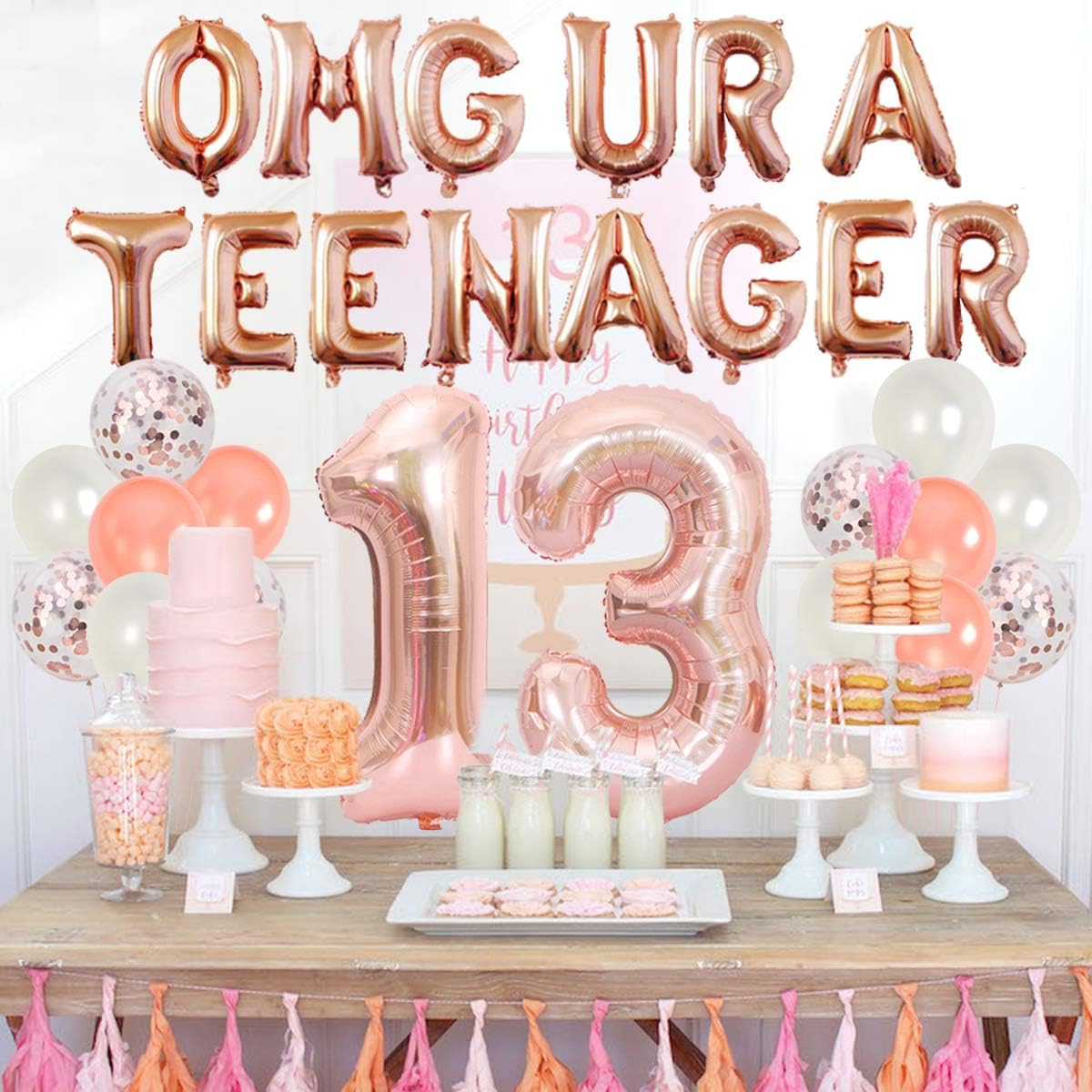 13th Birthday Party Decoration - Party Banner Gold 리뷰 및 가격