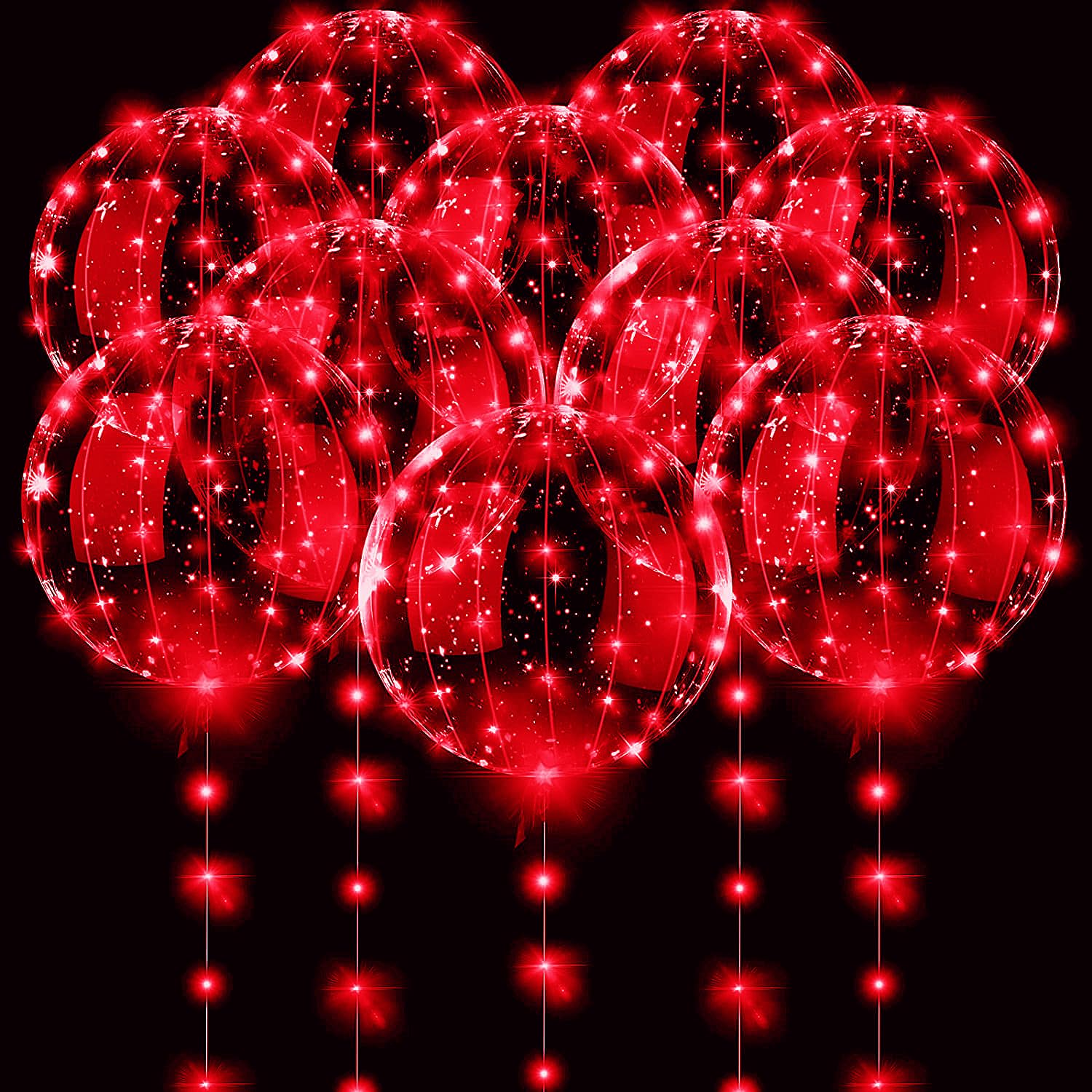 3 set Red Light Up Led Clear B - Led Balloon Light 리뷰 및 가격