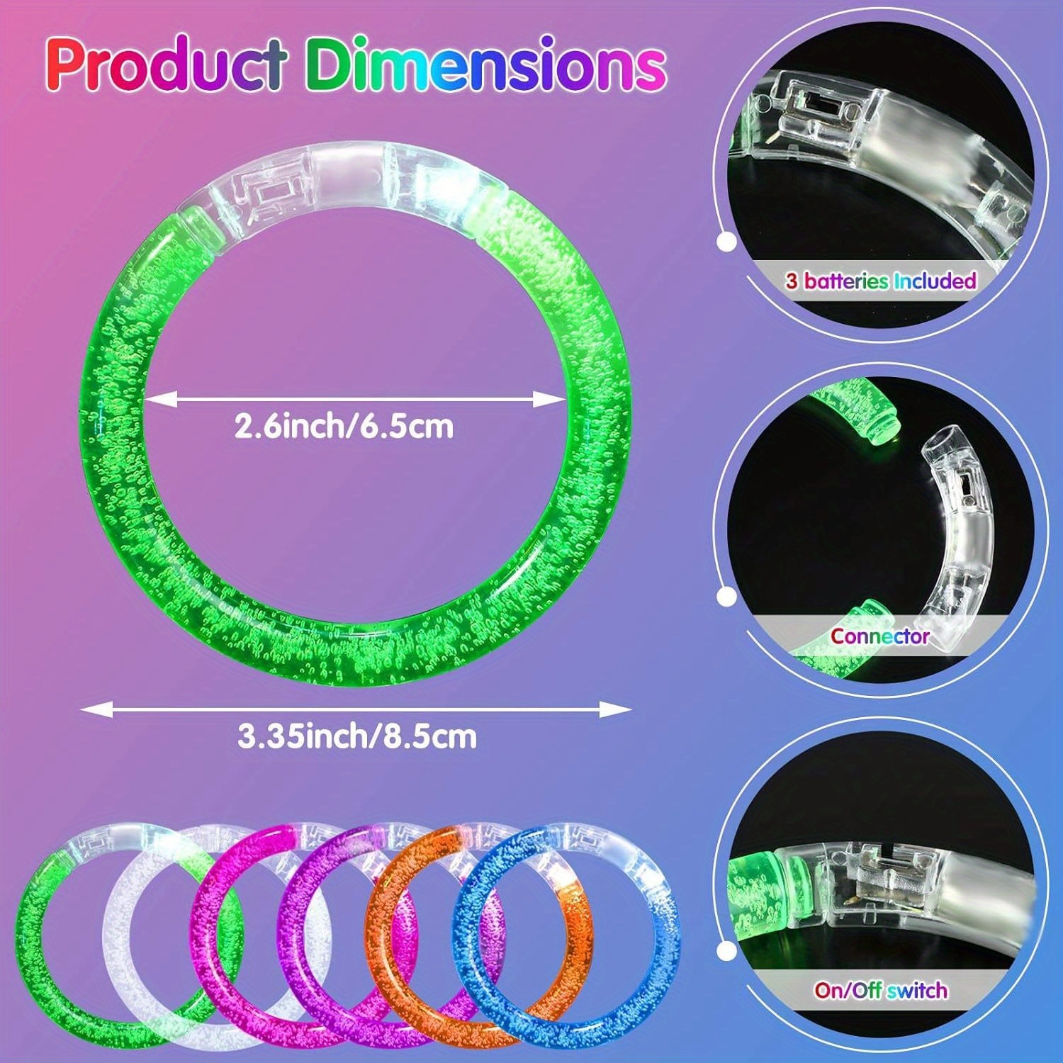 Glow-Up Party Bracelets Pack – - Event & Party Supply 리뷰 및 가격