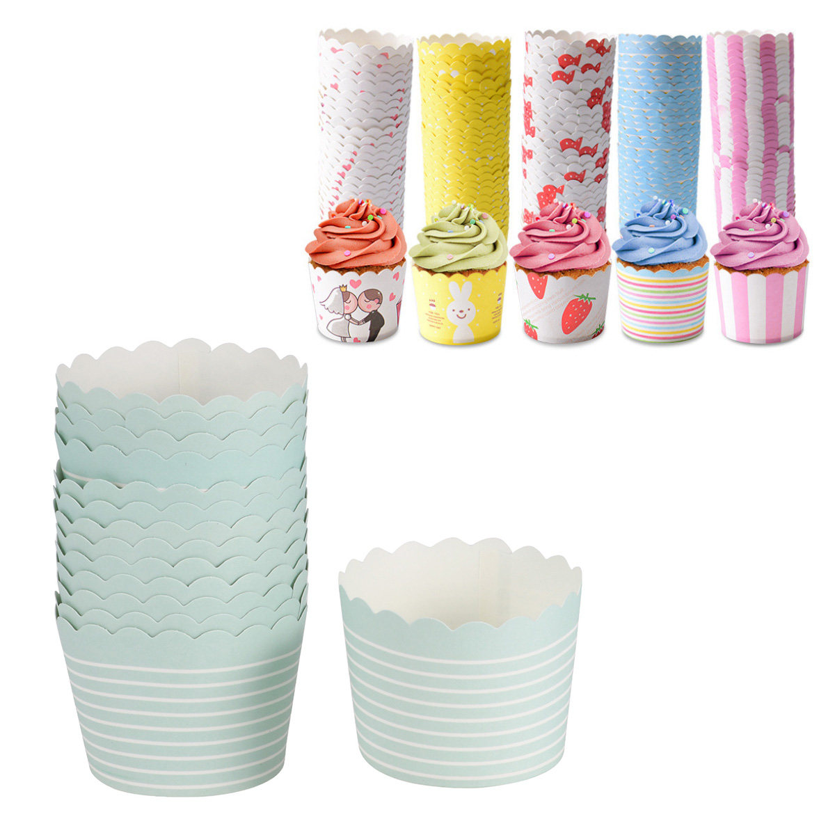 50pcs Paper Paper Dessert Bowl - Plastic Cup 50Pcs 리뷰 및 가격