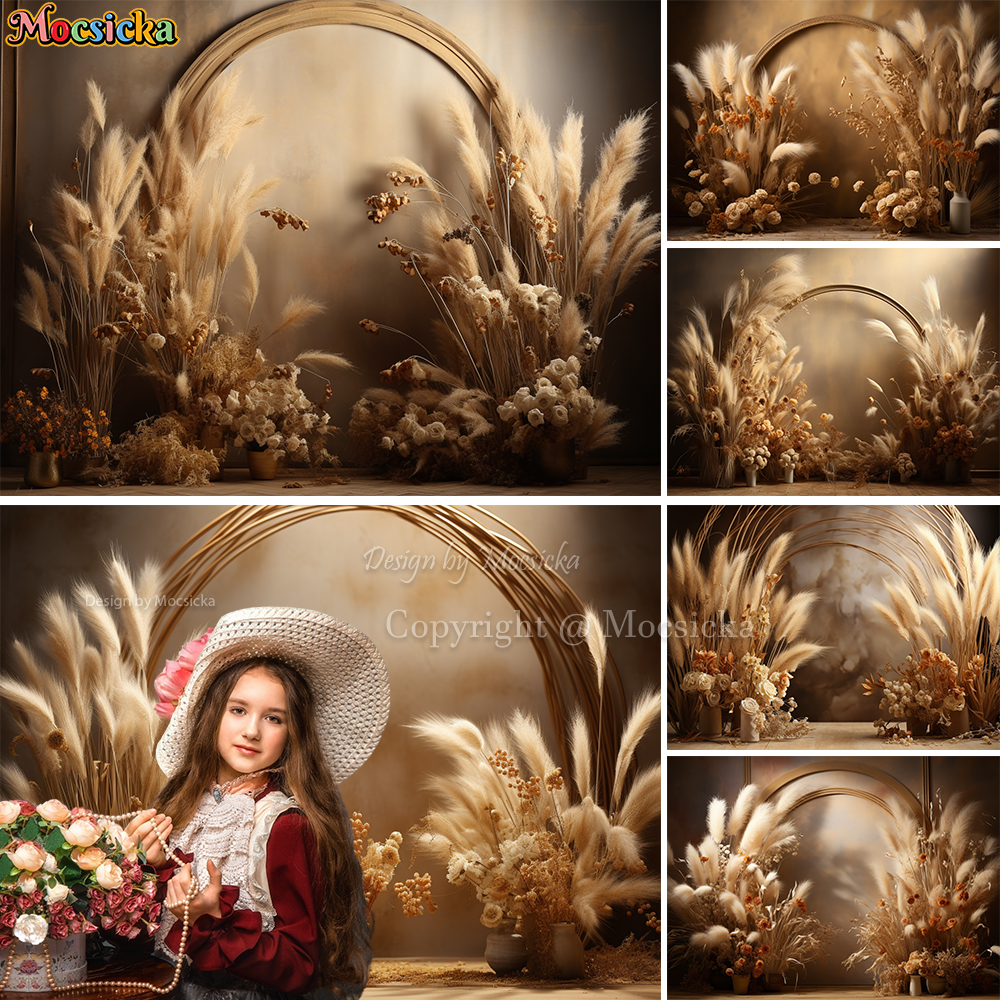 Mocsicka Boho Retro Brown Phot - Dessert Table Backdrop 리뷰 및 가격
