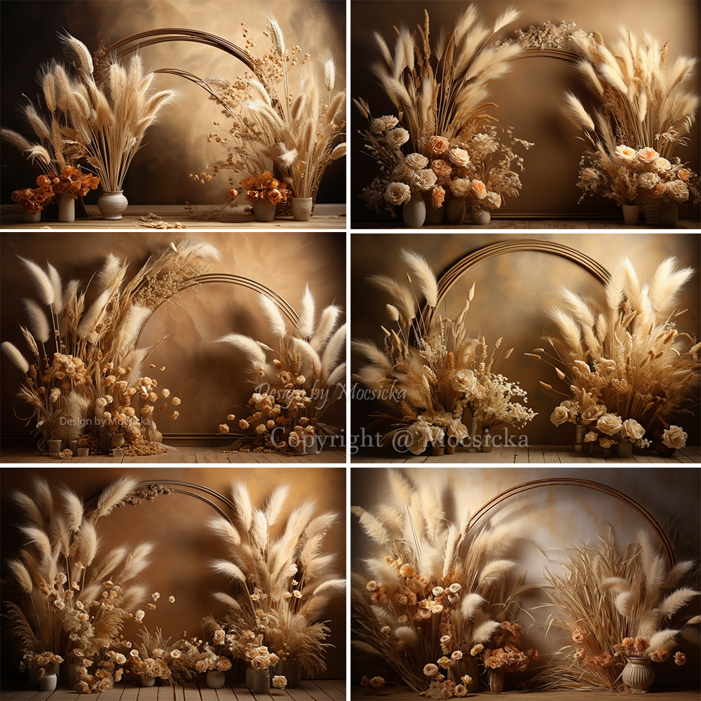 Mocsicka Boho Retro Brown Phot - Dessert Table Backdrop 리뷰 및 가격