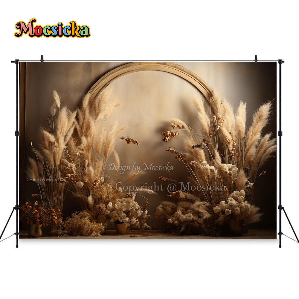 Mocsicka Boho Retro Brown Phot - Dessert Table Backdrop 리뷰 및 가격