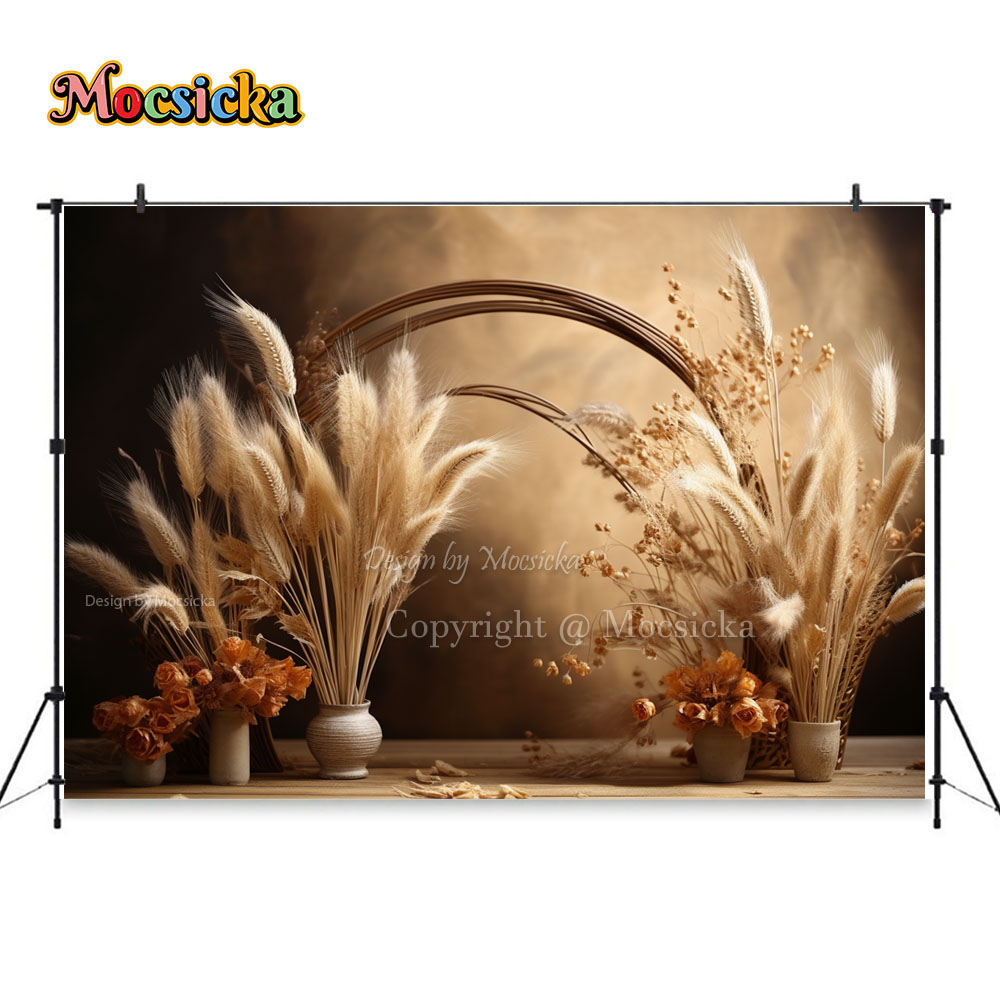 Mocsicka Boho Retro Brown Phot - Dessert Table Backdrop 리뷰 및 가격