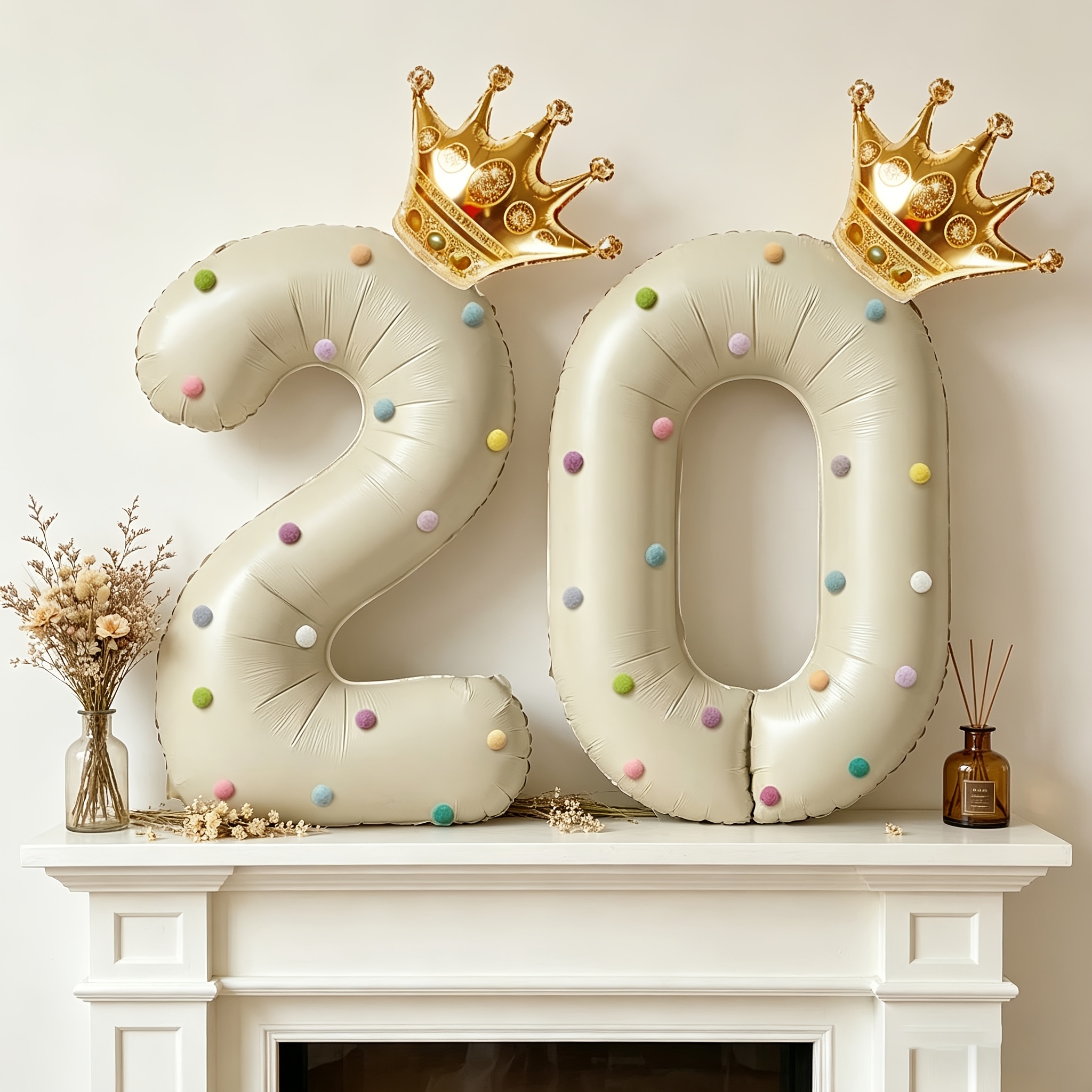 Large 40inch Cream-Colored Num - Party Event Supply Store 리뷰 및 가격