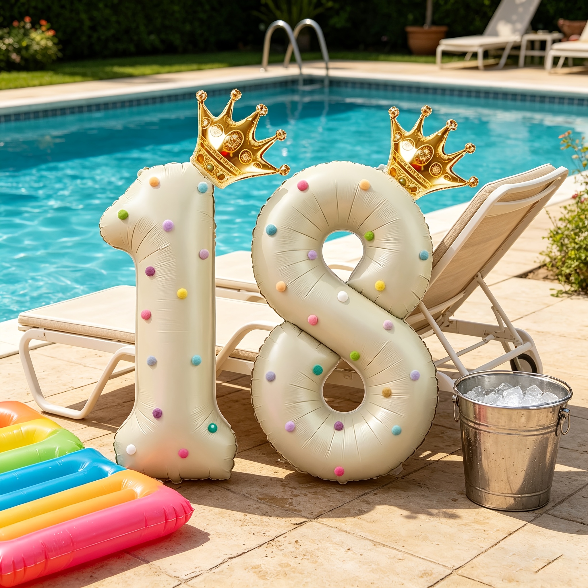 Large 40inch Cream-Colored Num - Party Event Supply Store 리뷰 및 가격