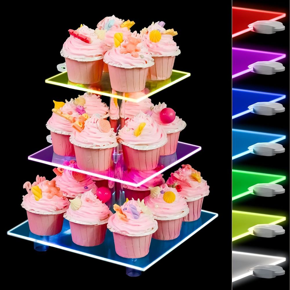 3-Tier Acrylic Cupcake Tower w - Cupcake Stand Tier 리뷰 및 가격