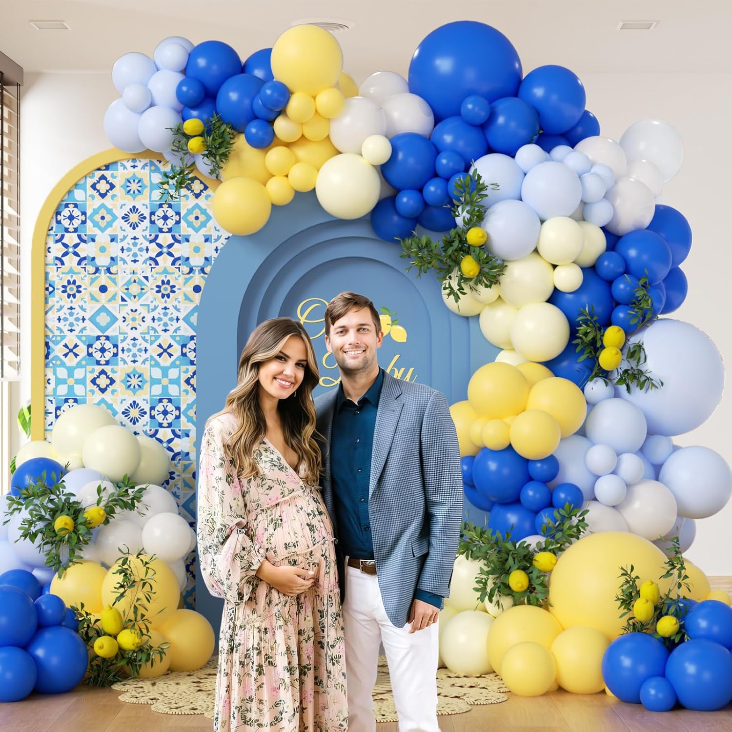116Pcs Blue and Yellow Balloon - Balloon Arch Kit 리뷰 및 가격