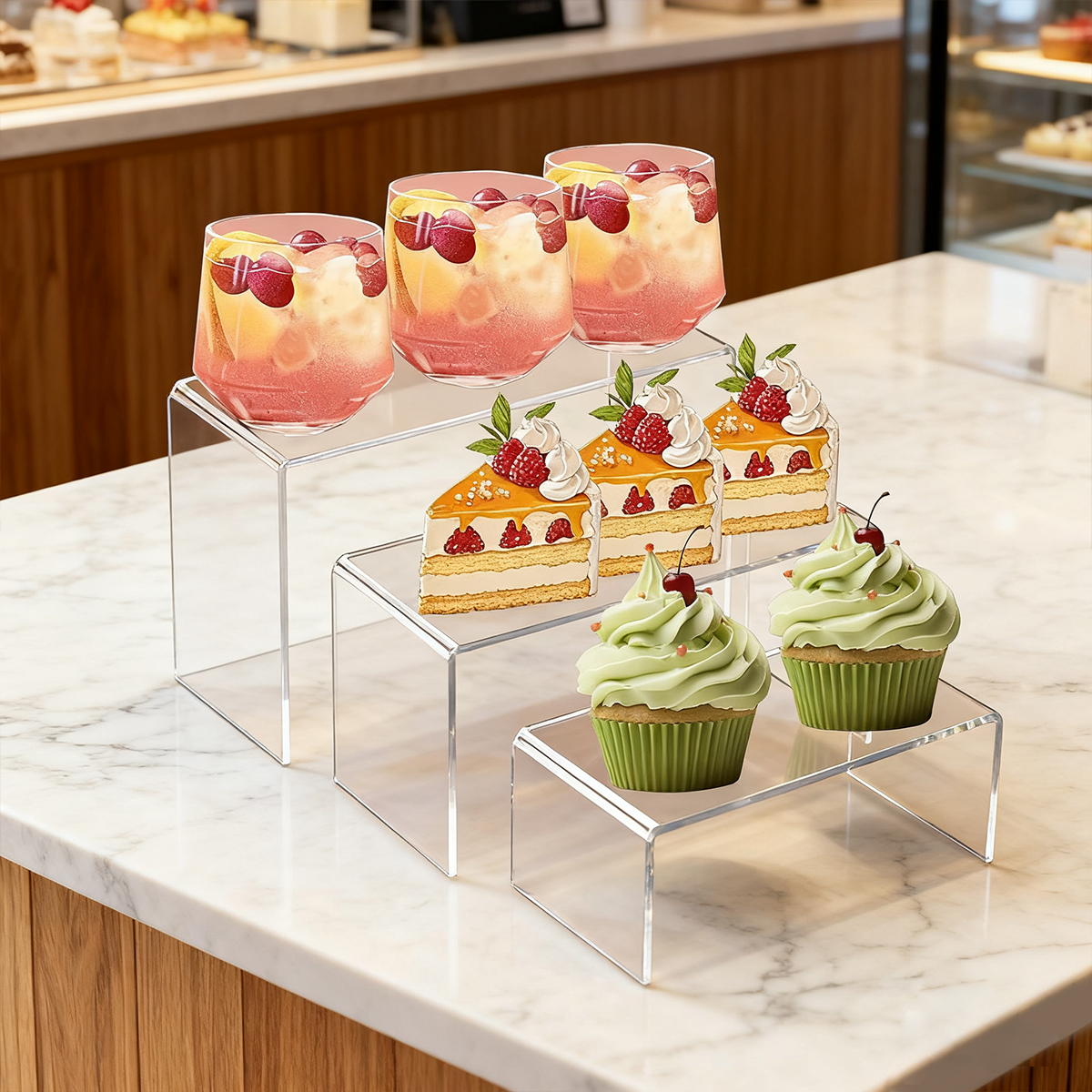 5pcs Acrylic Dessert Display S - Cupcake Stand Tier 리뷰 및 가격