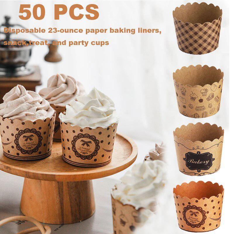 50Pcs/Pack Cupcake Paper Cups  - Plastic Cup 50Pcs 리뷰 및 가격