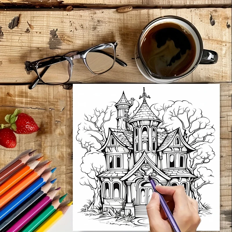 Haunted House Coloring Book fo - Supply Event 리뷰 및 가격