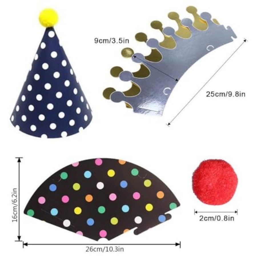 ELakiss 11PCS Birthday Party C - Party Hat Cone 리뷰 및 가격