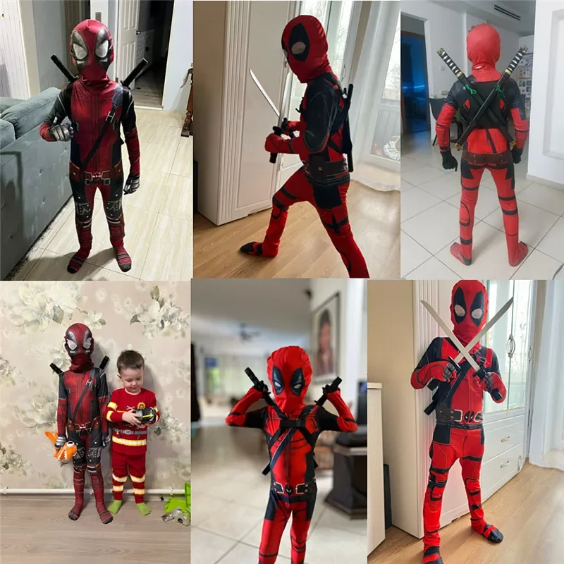 3-12Y Kids Deadpool Costume wi - Party Favor Bag 리뷰 및 가격