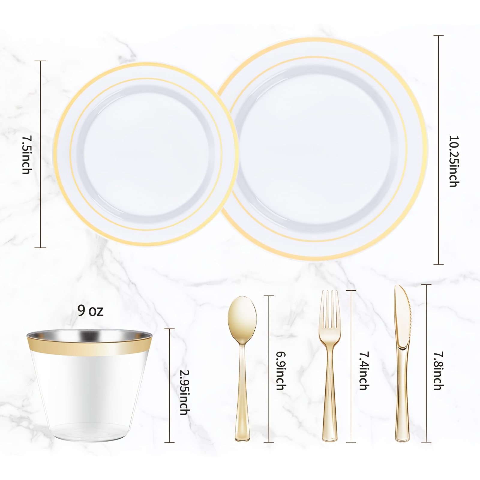 700-Piece Elegant Golden-Trimm - Napkin Folding Set 리뷰 및 가격
