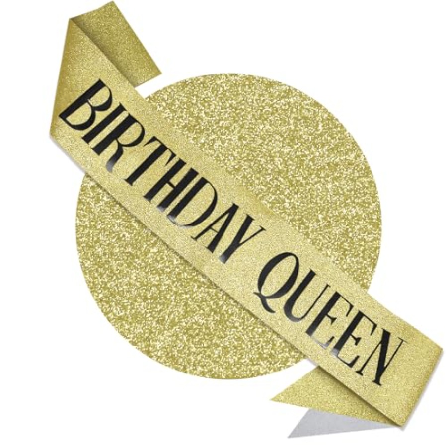Birthday Queen Sash Glitter Go - Birthday Sash Glitter 리뷰 및 가격