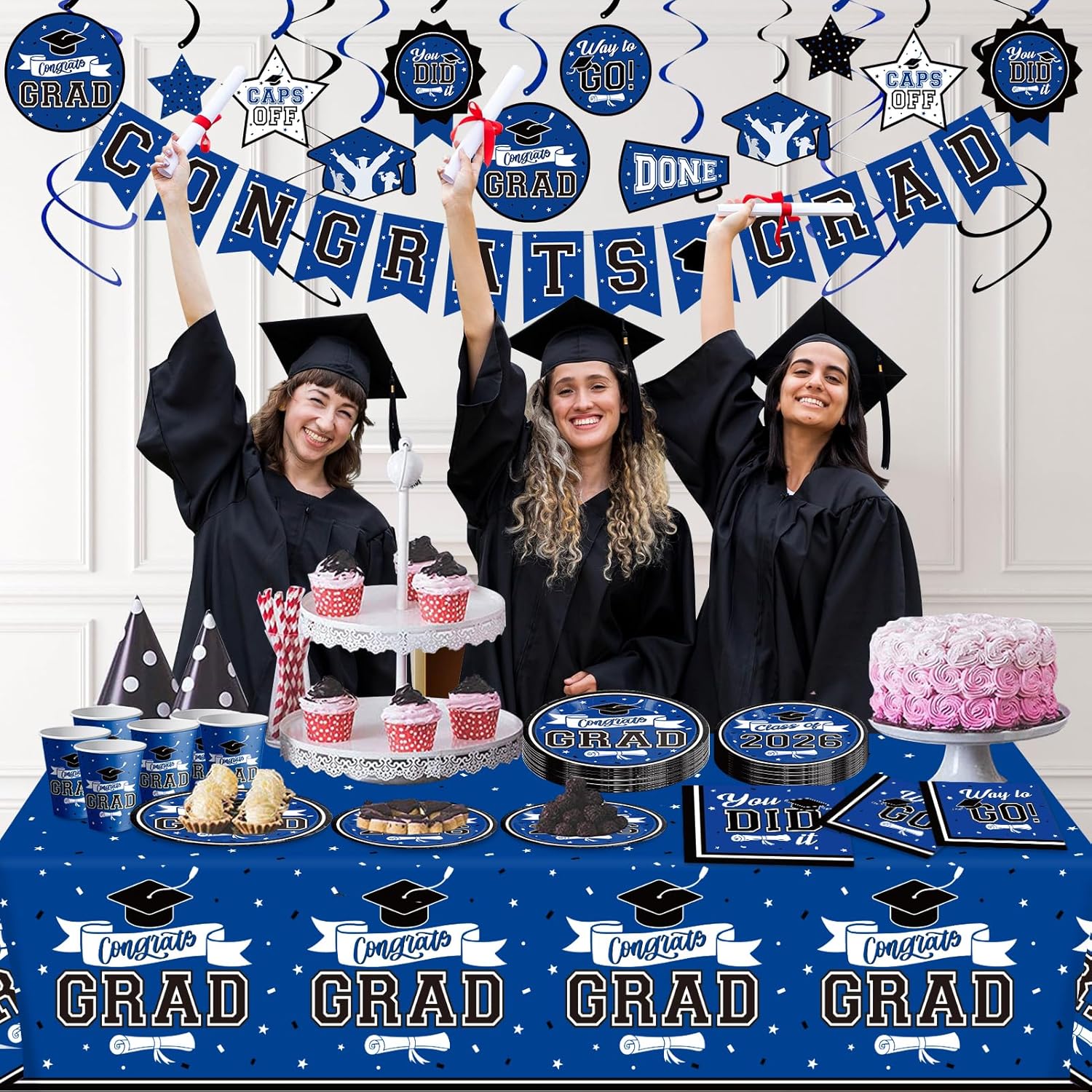 Graduation Decorations 2026 Bl - Table Cloth Disposable 리뷰 및 가격