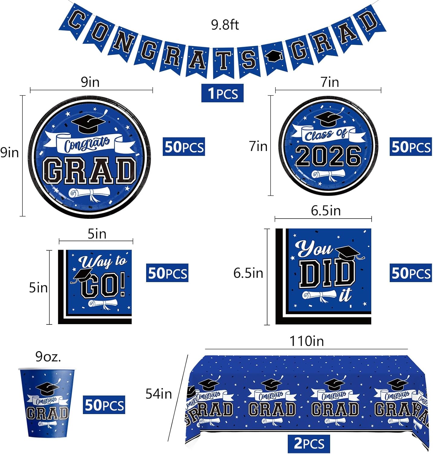 Graduation Decorations 2026 Bl - Table Cloth Disposable 리뷰 및 가격