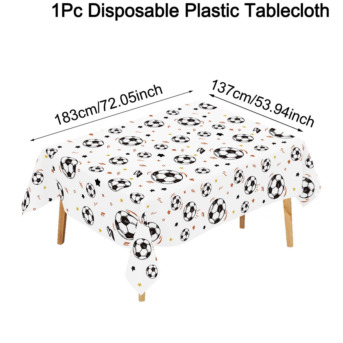 183x137cm Soccer Theme Disposa - Table Cloth Disposable 리뷰 및 가격