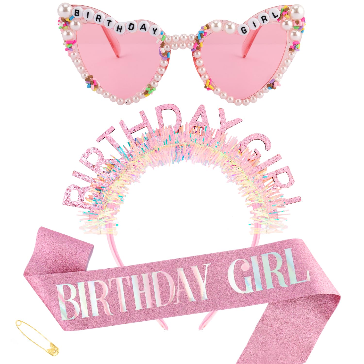 Birthday Girl Headband Sash Su - Birthday Sash Glitter 리뷰 및 가격