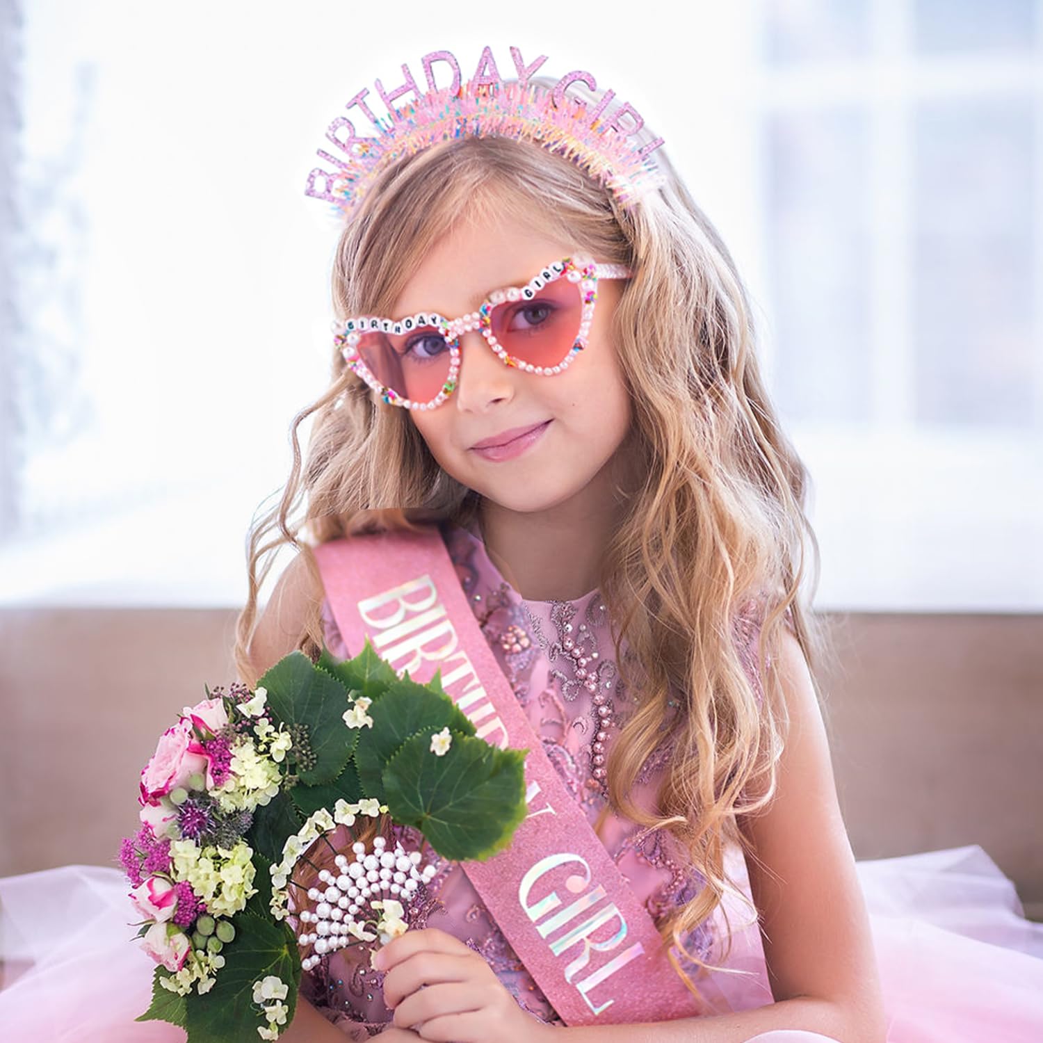 Birthday Girl Headband Sash Su - Birthday Sash Glitter 리뷰 및 가격