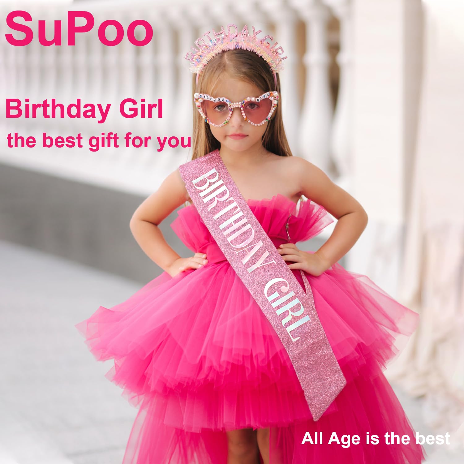 Birthday Girl Headband Sash Su - Birthday Sash Glitter 리뷰 및 가격