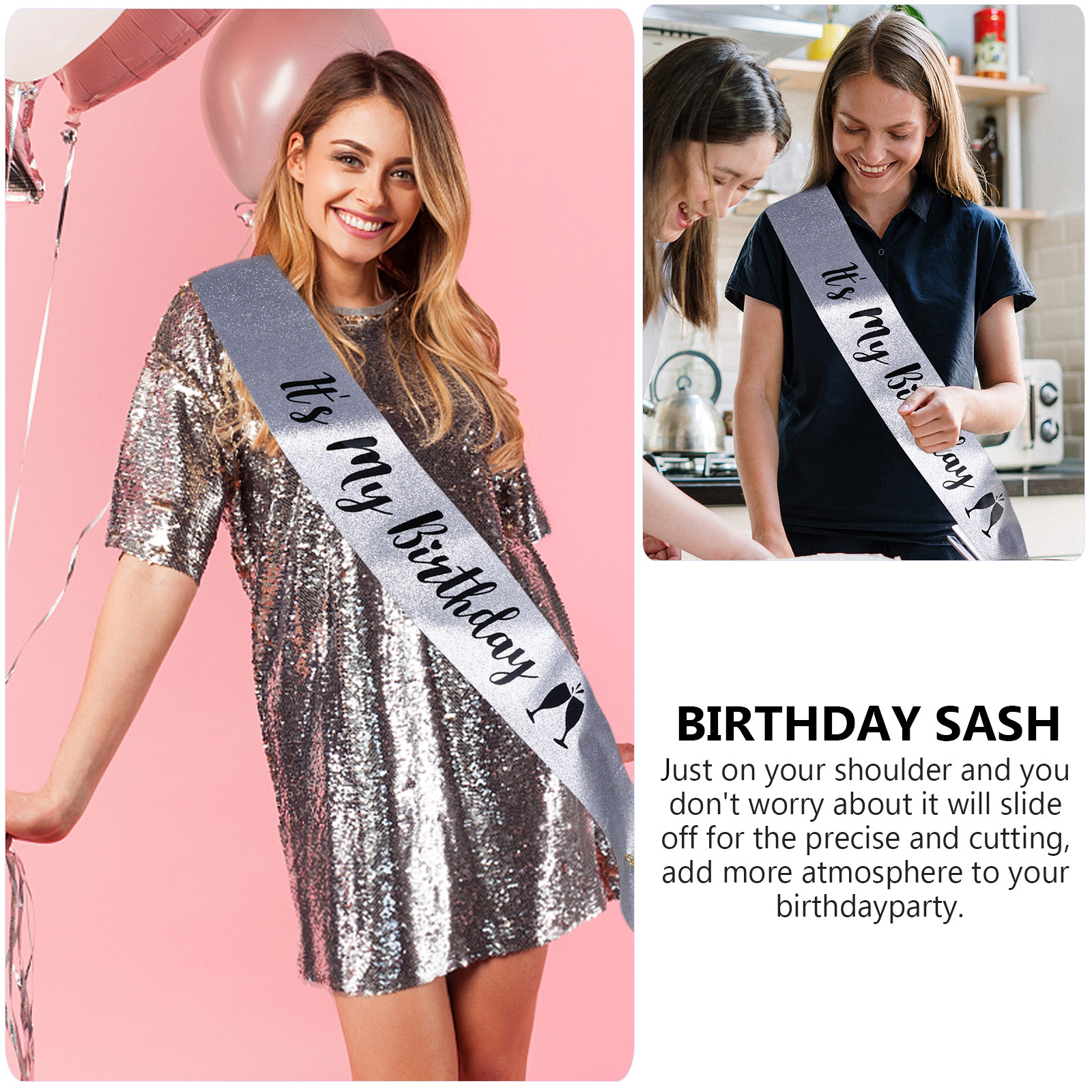 1Pcs Glitter Cloth Birthday Pa - Birthday Sash Glitter 리뷰 및 가격