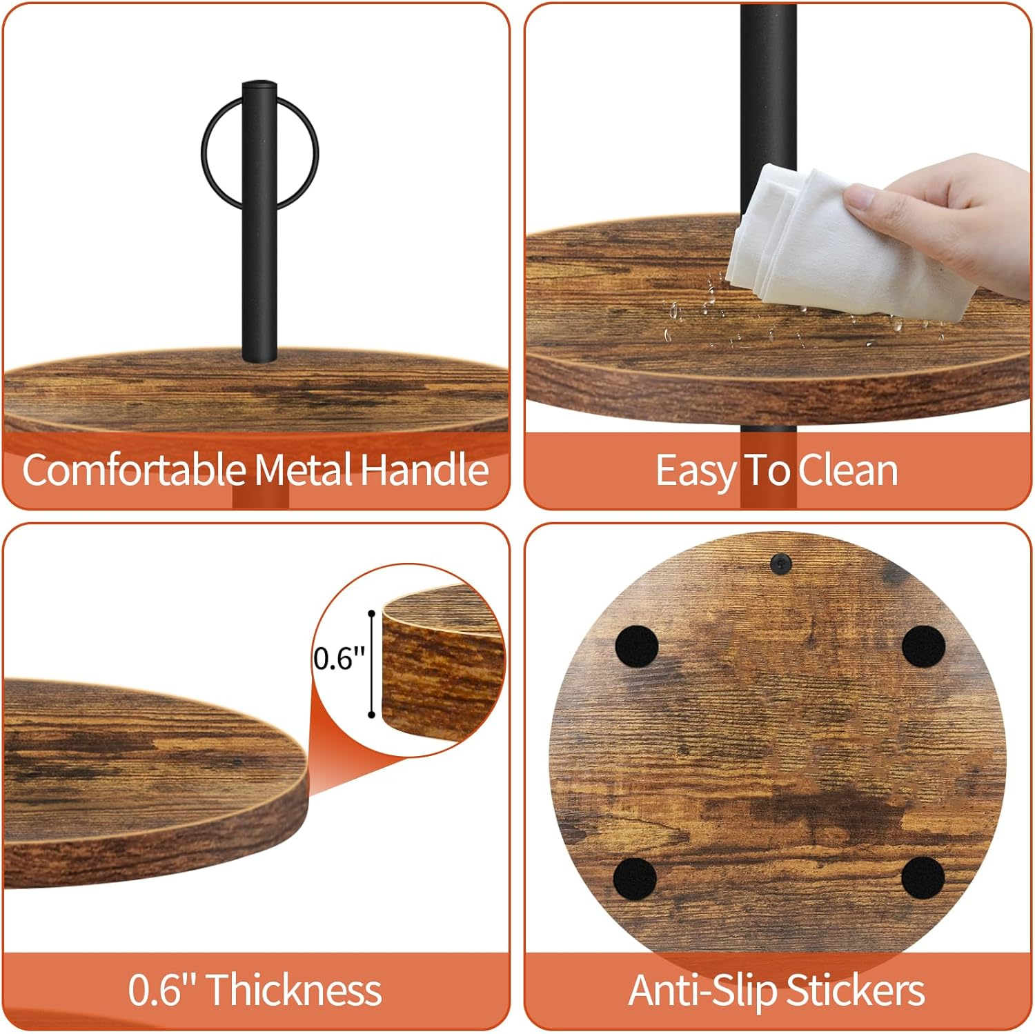 3-Tier Rustic Wood Cupcake Sta - Cupcake Stand Tier 리뷰 및 가격