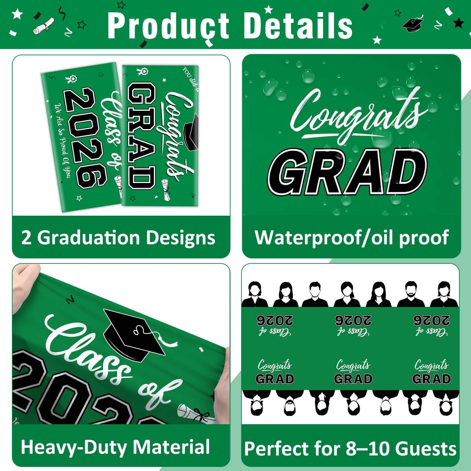Graduation Decorations 2026, C - Table Cloth Disposable 리뷰 및 가격