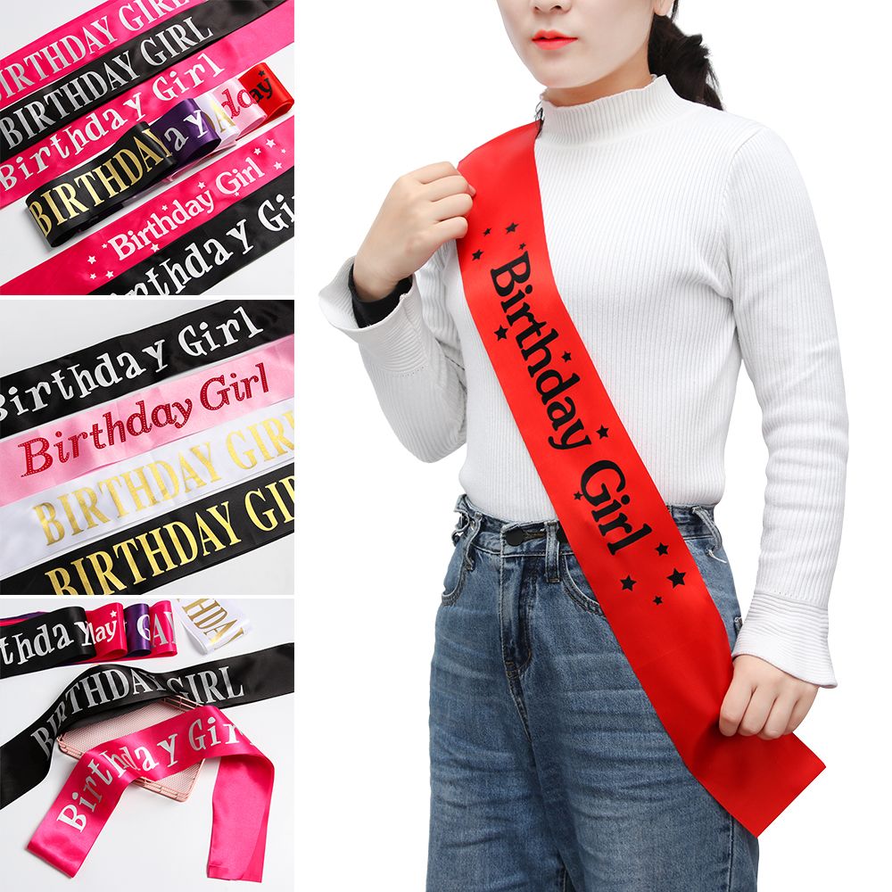 Birthday Girl Glitter Satin Sa - Birthday Sash Glitter 리뷰 및 가격