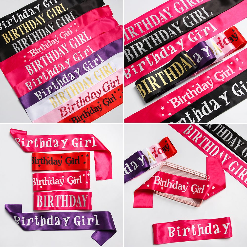 Birthday Girl Glitter Satin Sa - Birthday Sash Glitter 리뷰 및 가격