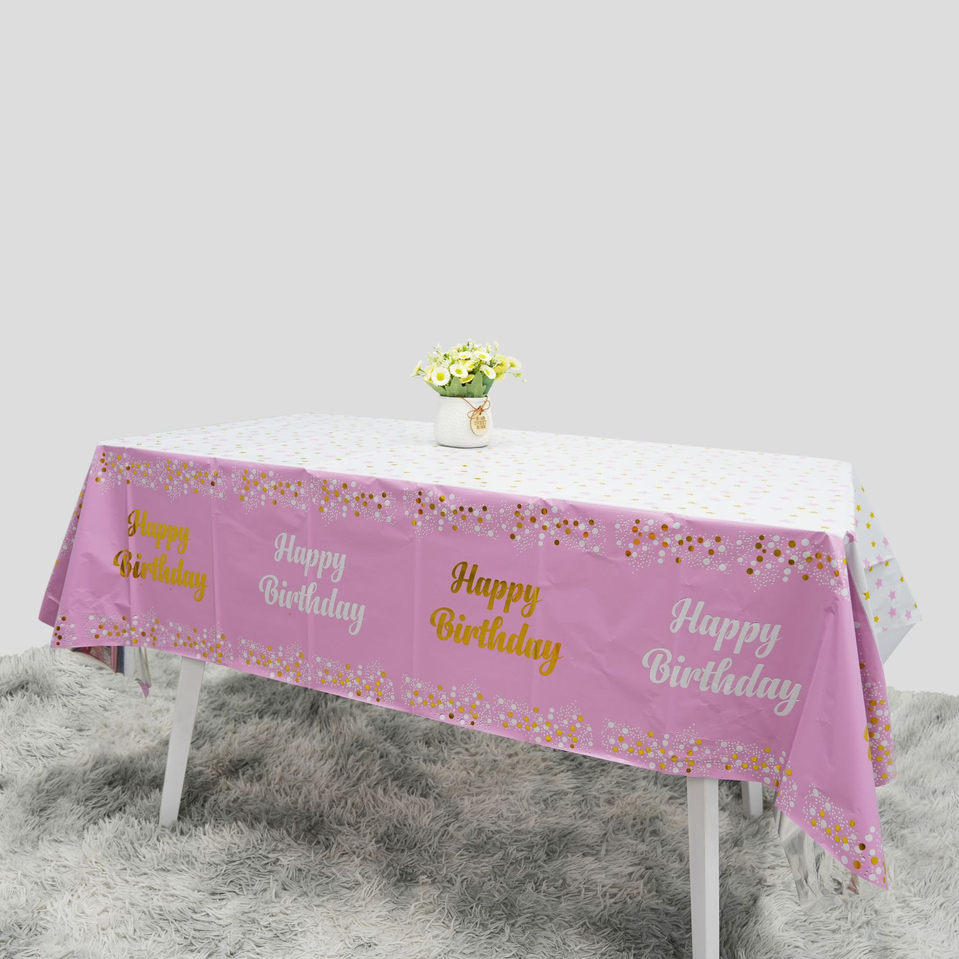 Happy Birthday Disposable Tabl - Table Cloth Disposable 리뷰 및 가격