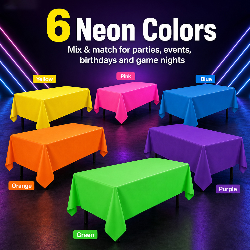 Thickened Macaron Fluorescent  - Table Cloth Disposable 리뷰 및 가격
