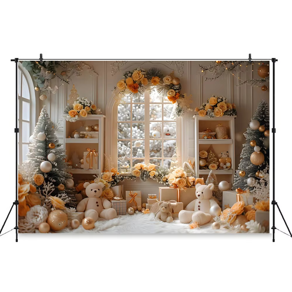 Winter Christmas Window Backgr - Party Event Supply Store 리뷰 및 가격