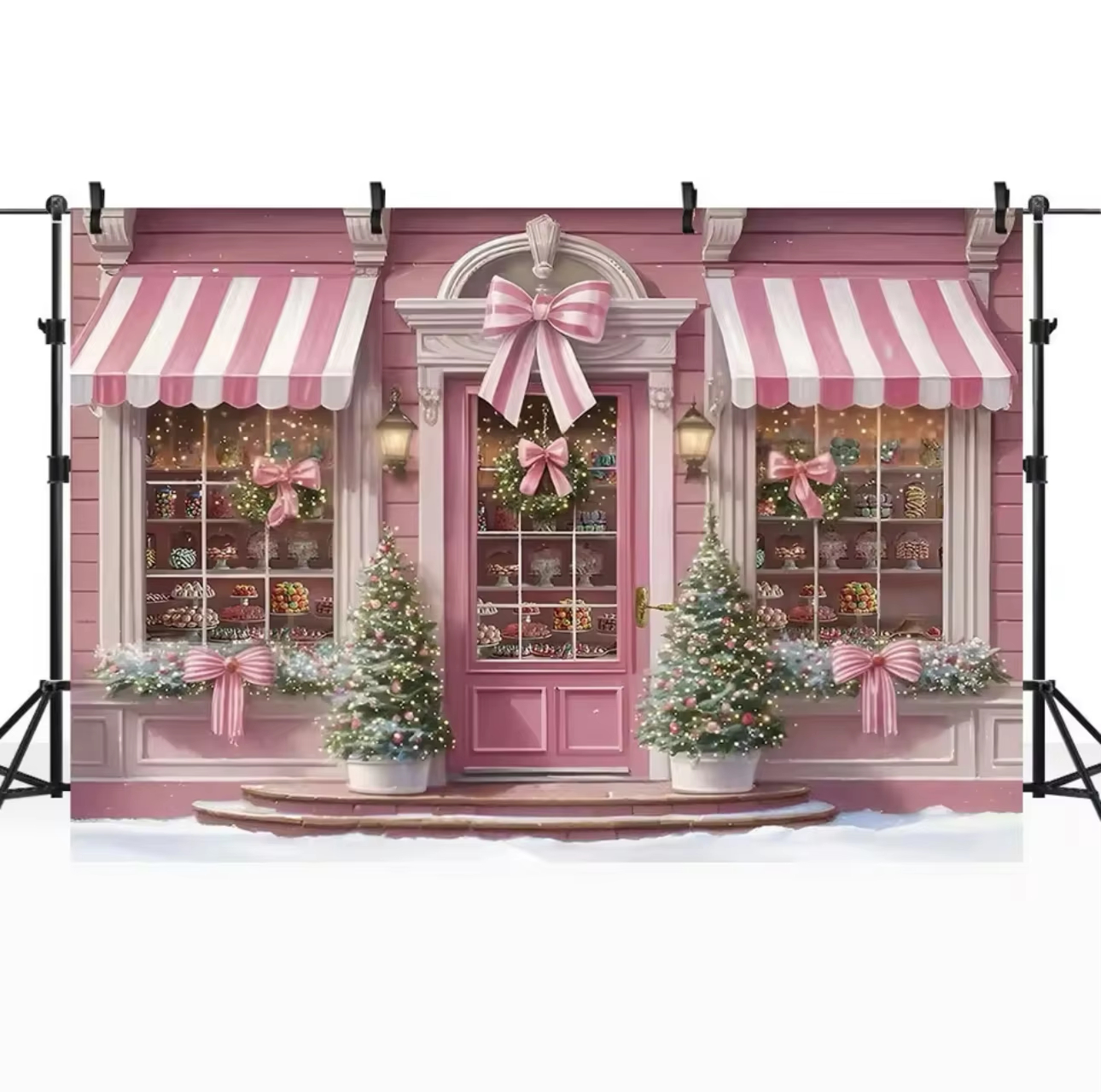Winter Christmas Window Backgr - Party Event Supply Store 리뷰 및 가격
