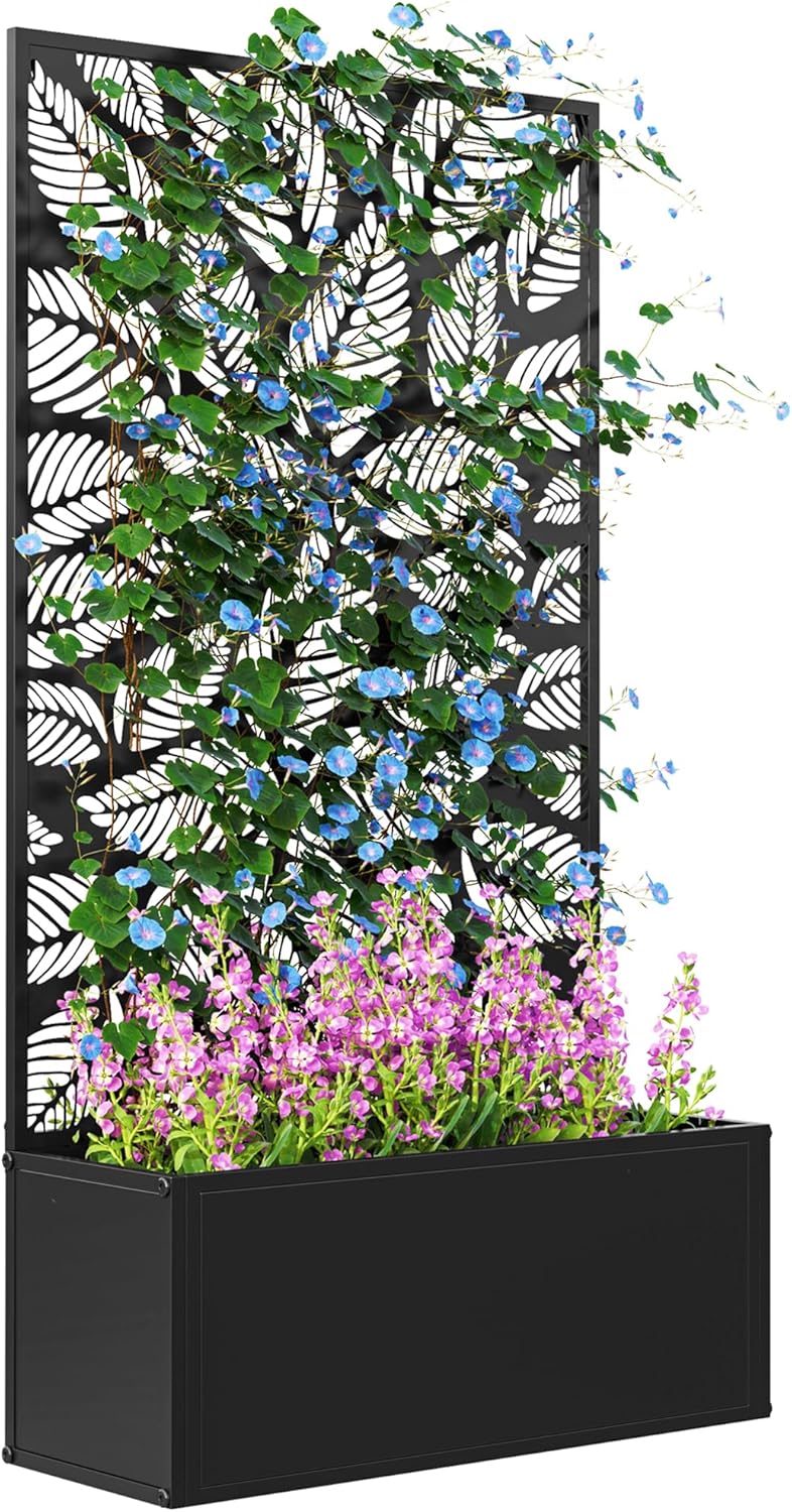 Metal Raised Garden Bed with T - Flower Wall Panel 리뷰 및 가격