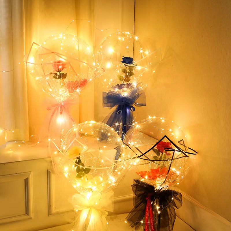 LED Luminous Balloon Rose Bouq - Led Balloon Light 리뷰 및 가격